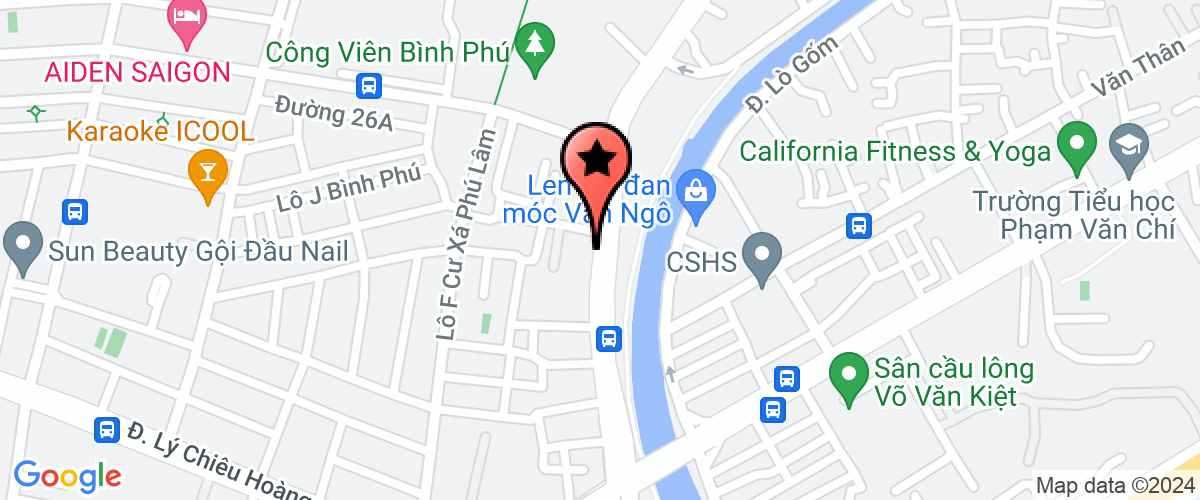 Map go to Hoa Dau Le Quang Company Limited