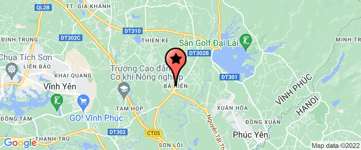 Map go to Truong PTTH Co So BA Hien