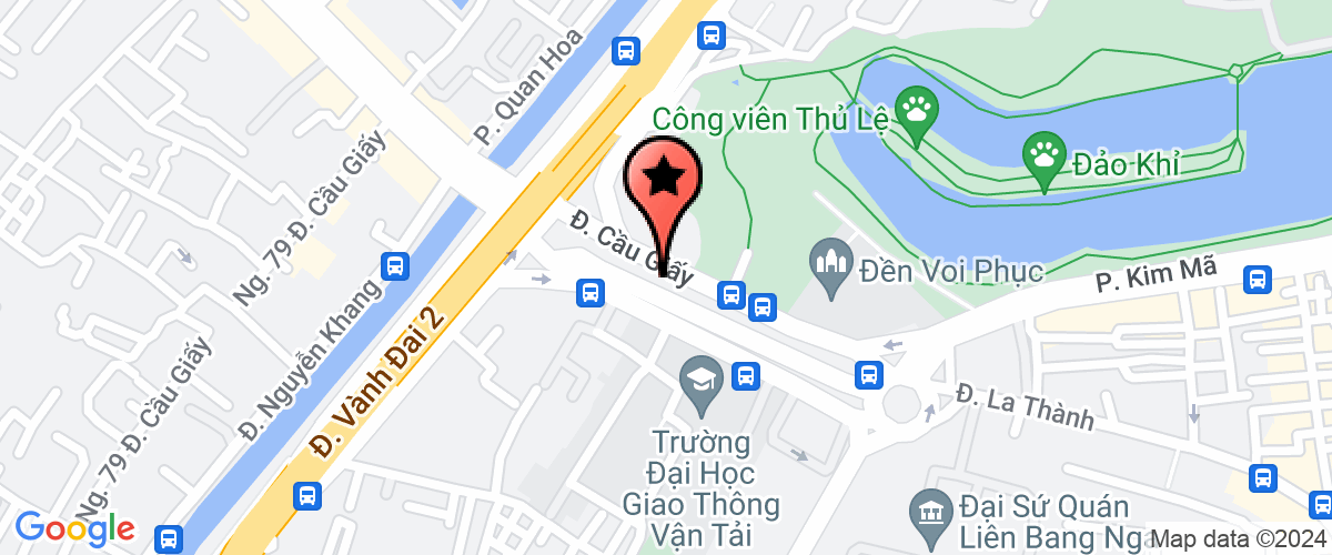 Map go to Vung Thu Do Construction And Design Joint Stock Company
