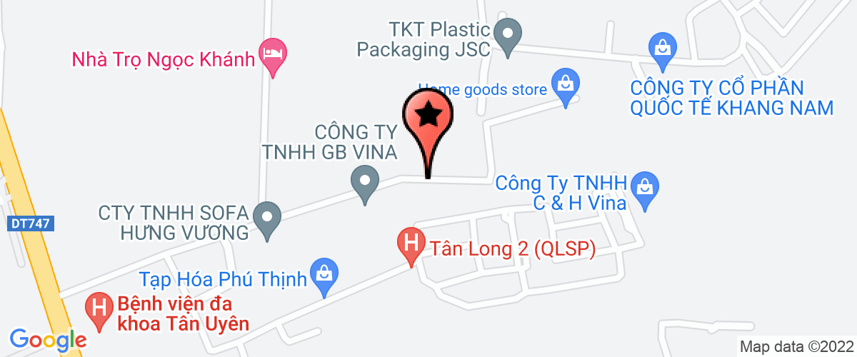 Map go to Cho Thue Luu Tru Trinh Tien Hong Company Limited