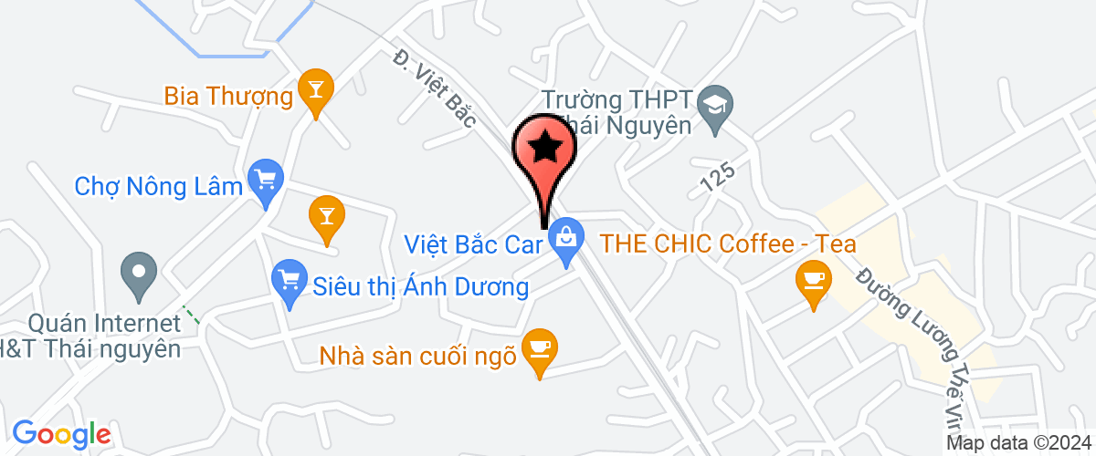 Map go to Tam Hoang Trading Production Company Limited