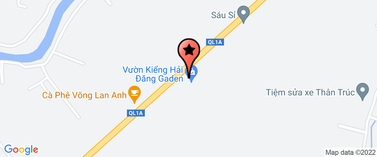 Map go to Tien Dung Ca Mau Company Limited