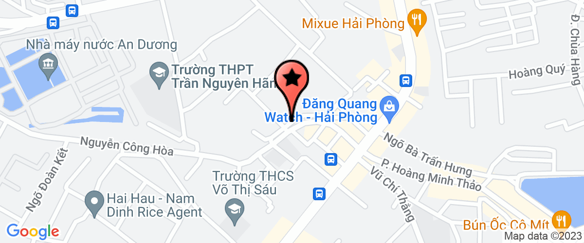 Map go to cong tac xa hoi tre em Hai Phong City Center