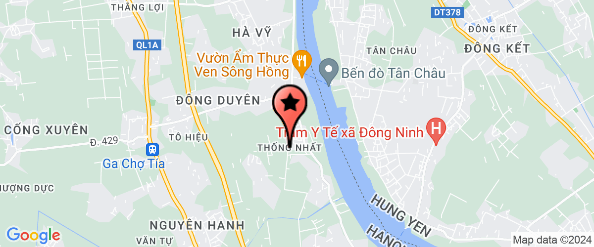 Map go to Thong Nhat Elementary School