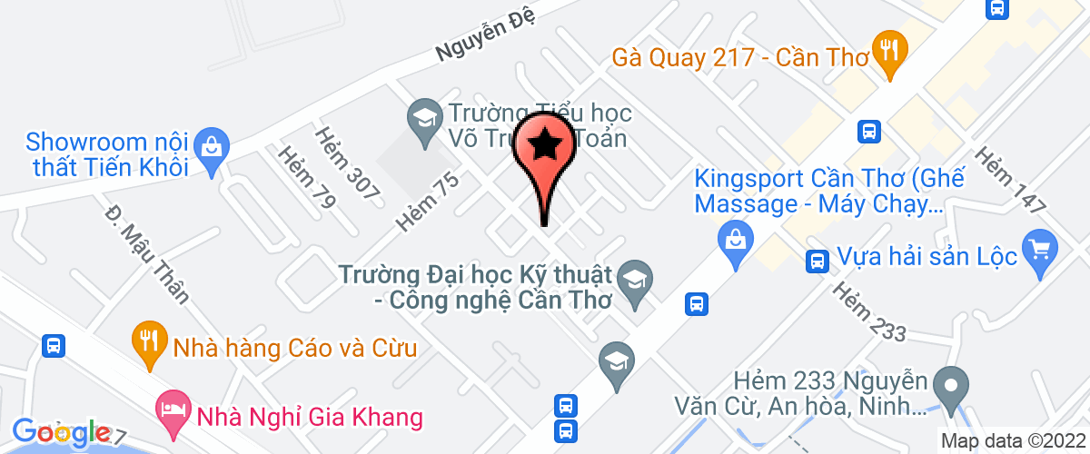Bản đồ đến Công Ty TNHH Tin Học Nguyễn Thi