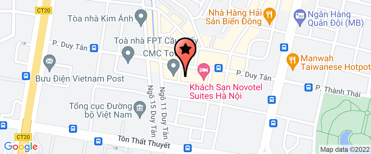 Map go to Tekom Trading and Services Joint Stock Company