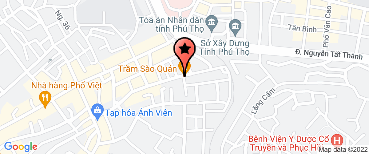 Map go to Phu Tho Construction Monitoring Consultant Joint Stock Company