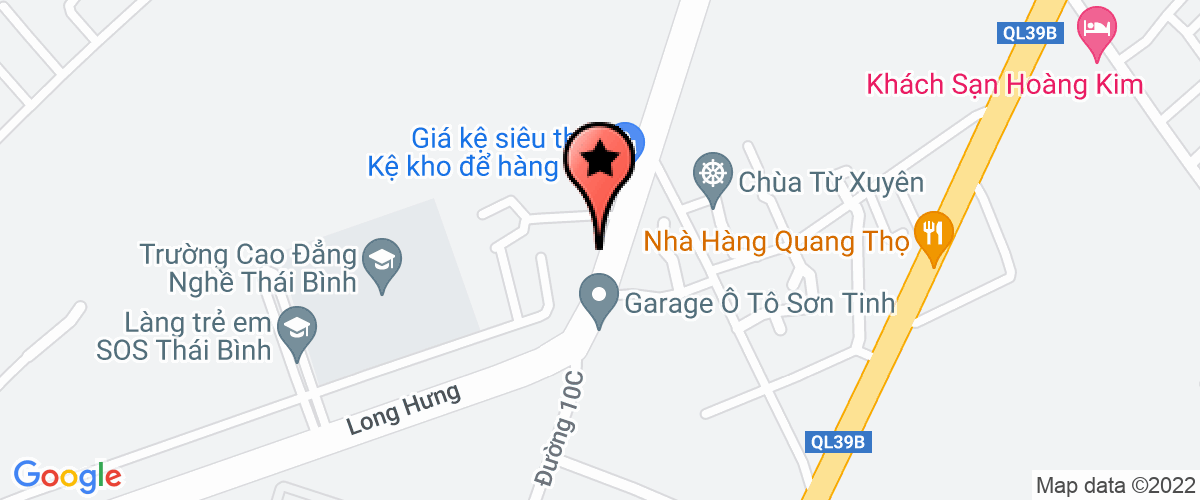 Map go to Thai Binh Road Management Joint Stock Company