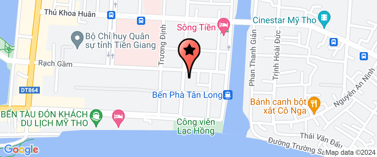 Map go to Thanh Tra Tien Giang Province