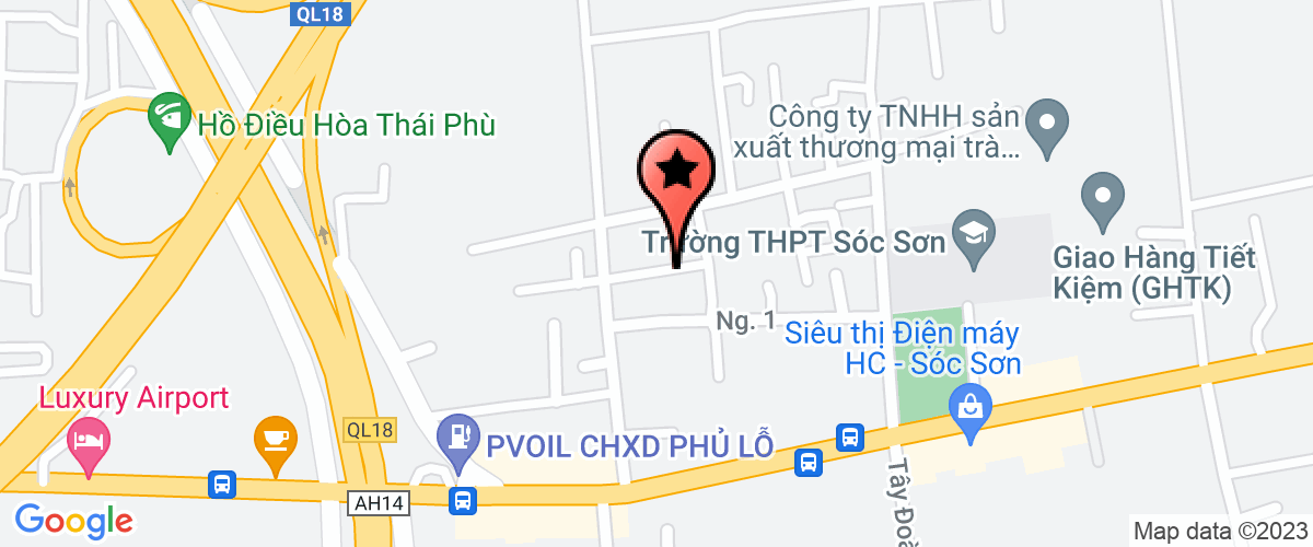 Map go to Ninh Trung Private Enterprise