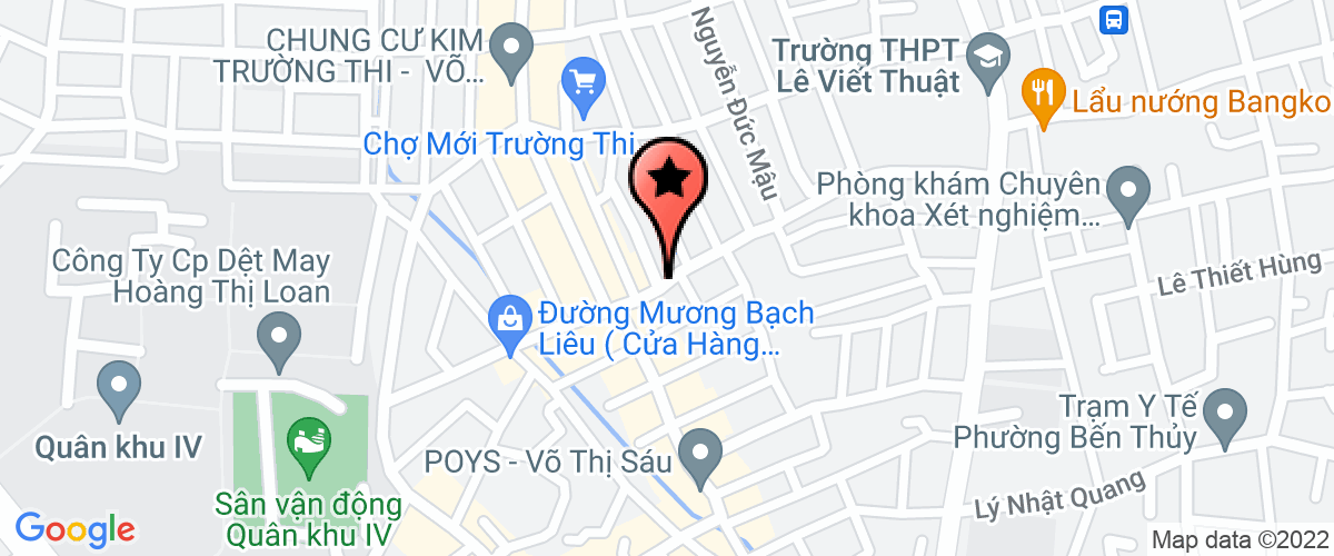 Map go to Bac Mien Trung Education Consultant Joint Stock Company