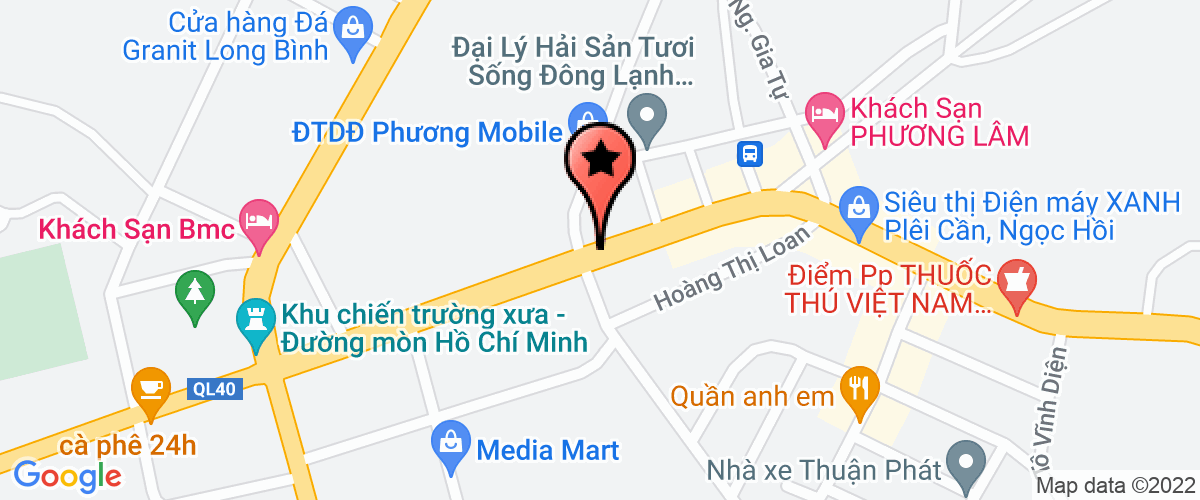 Map go to Dong Duong Ngoc Hoi Hotel Private Enterprise