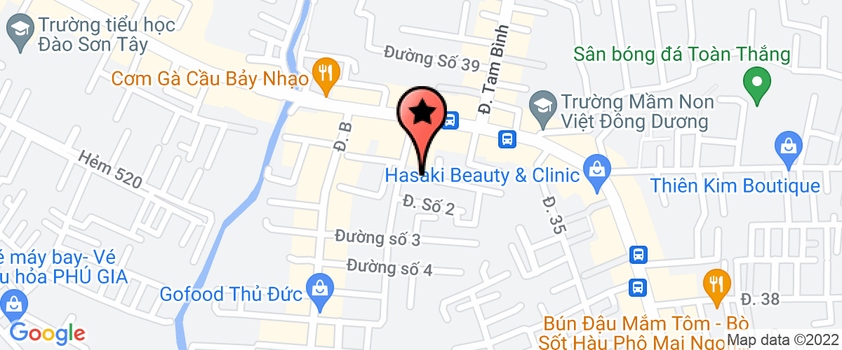 Map go to Thuong Hieu Viet International Development Investment Joint Stock Company