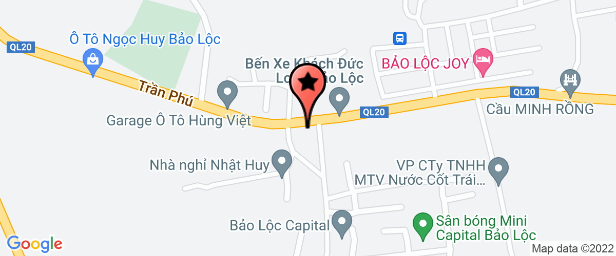 Map go to Lam Duc Thien Private Enterprise