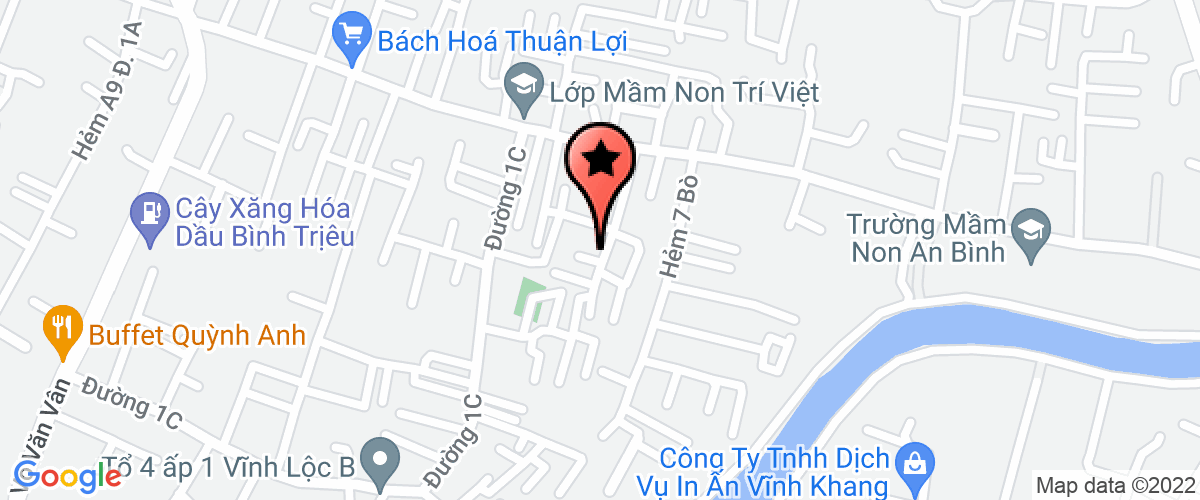 Map go to Thach Linh Garment Textile Company Limited