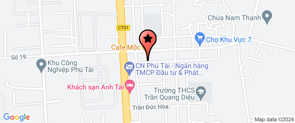 Map go to Binh Dinh Gct Joint Stock Company