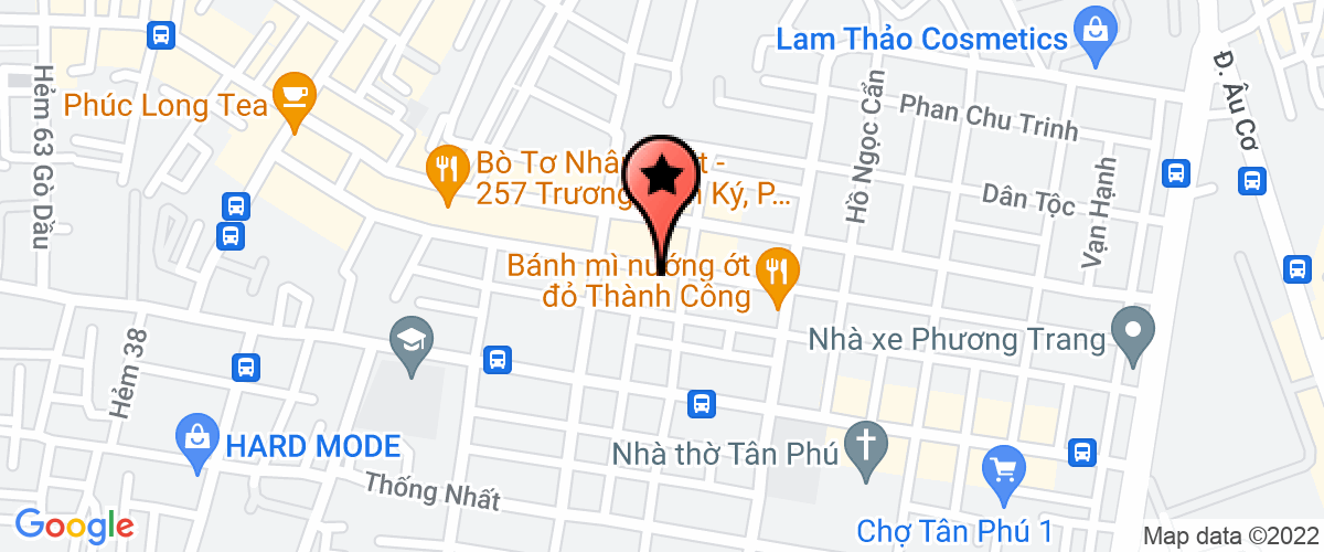 Map go to Ly Chien Thang Joint Stock Company