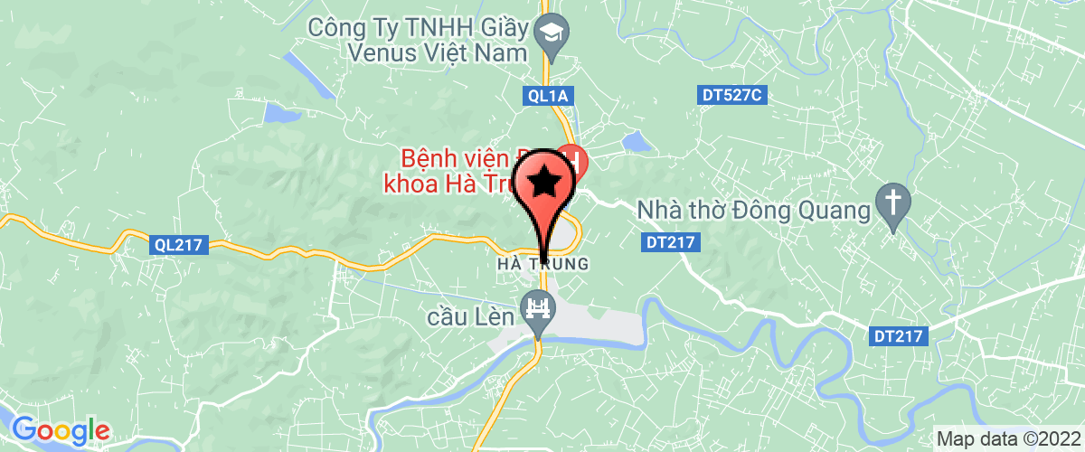 Map go to UBND Thi tran Ha Trung