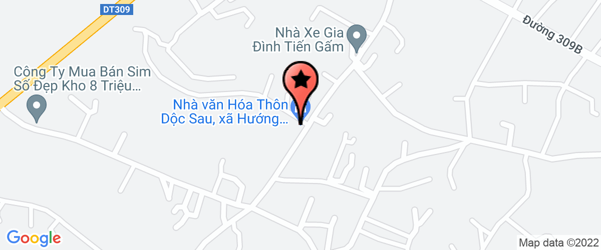 Map go to Ngoc Trai Lam Son Tung Company Limited