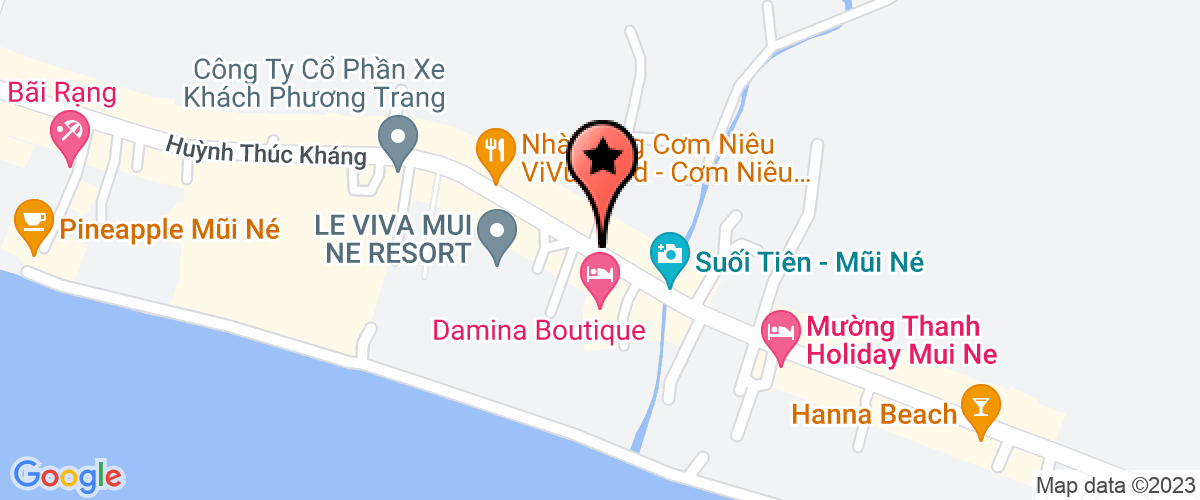Map go to Binh Thuan Social Economy Development Center