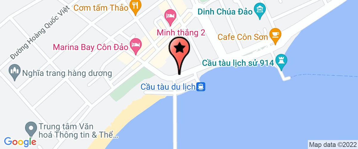 Map go to Hoi Khuyen Hoc Con Dao District