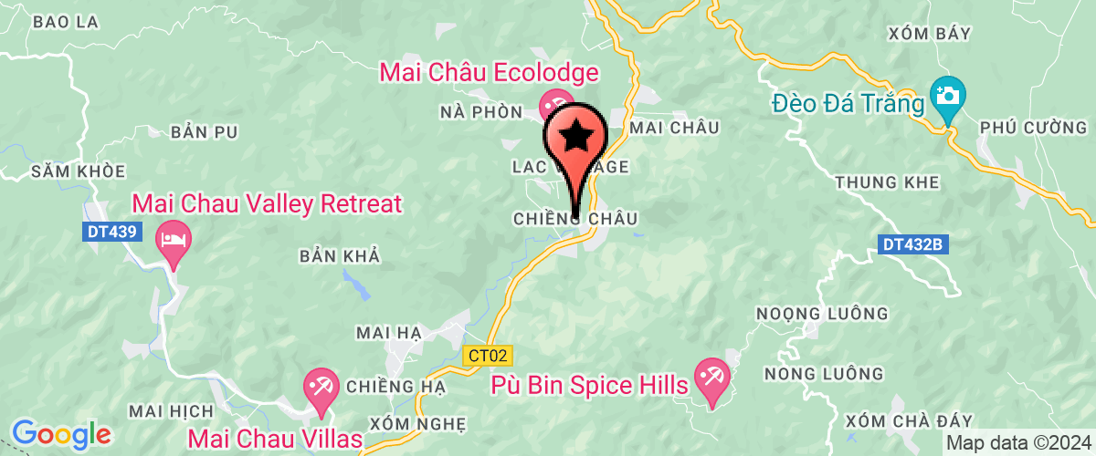 Map go to det tho cam va dich vu du lich xa Chieng Chau Co-operative