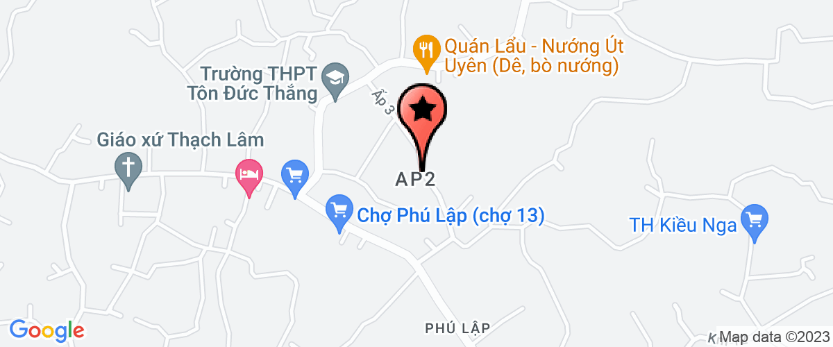 Map go to Truong TH Pham Van Dong