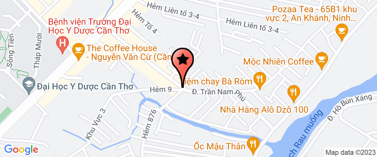 Map go to CP Kien truc xay dung Thuong mai Mekong mien Tay And Company