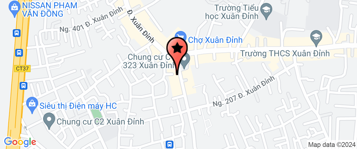 Map go to Xuan Dinh Import Export And Trading Joint Stock Company