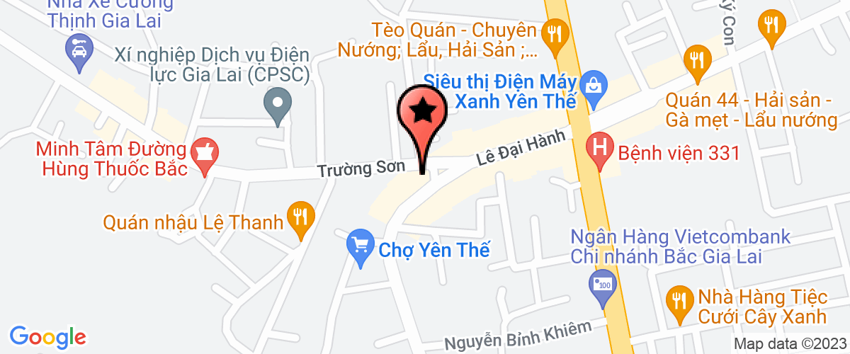 Map go to Thin Gia Lai Private Enterprise