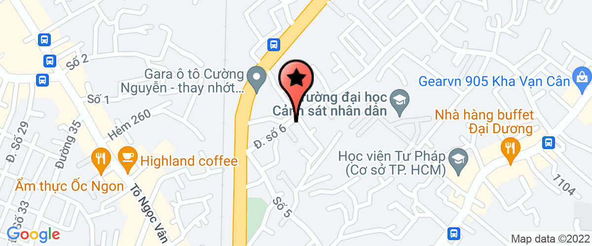 Map go to Ngoc Han Investment Consulting Services Company Limited