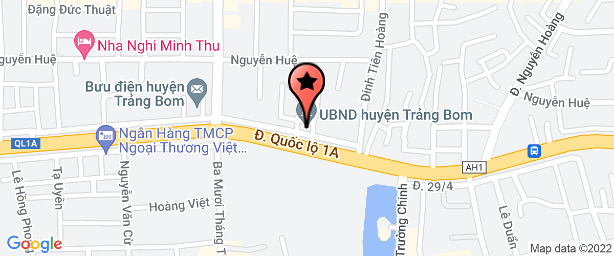 Map go to Trang Bom District Social Policies Bank