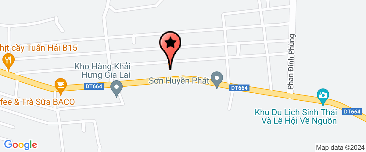 Map go to Gia Lai Son Huyen Phat One Member Limited Company