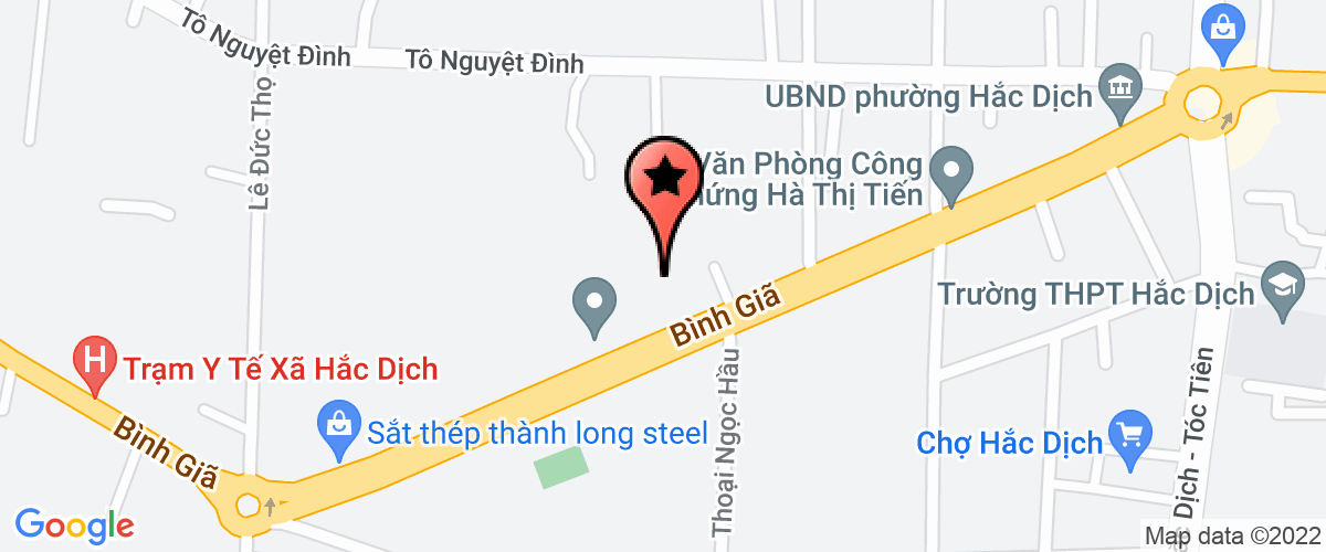 Map go to Dai Truyen Thanh Tan Thanh District
