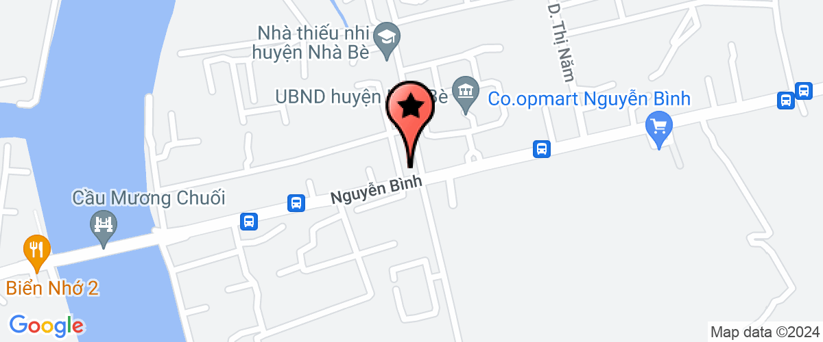 Map go to Nha Thieu Nhi Nha Be District