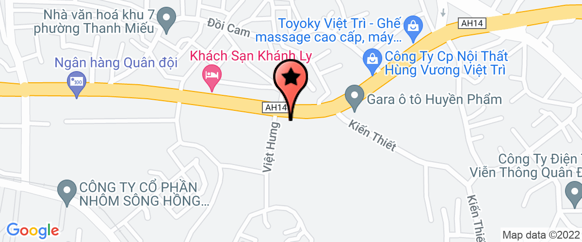 Map go to Dau Khi Khanh Phong Joint Stock Company