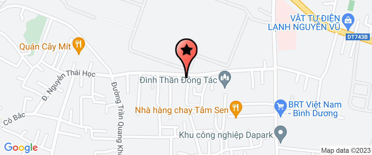 Map go to Toan Nang Education and Training Company Limited
