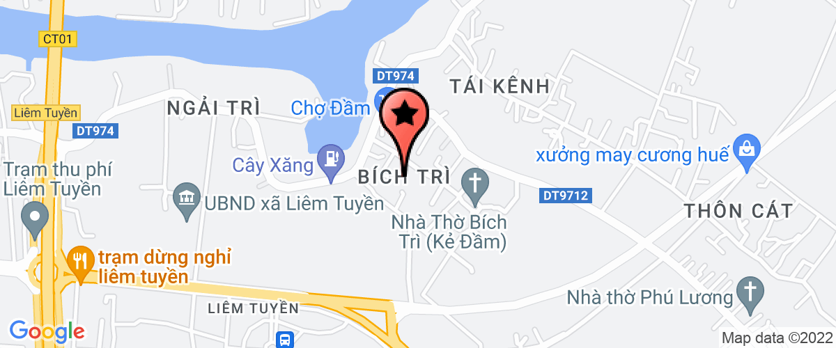 Map go to Kim Hien Garment and Trading Company Limited
