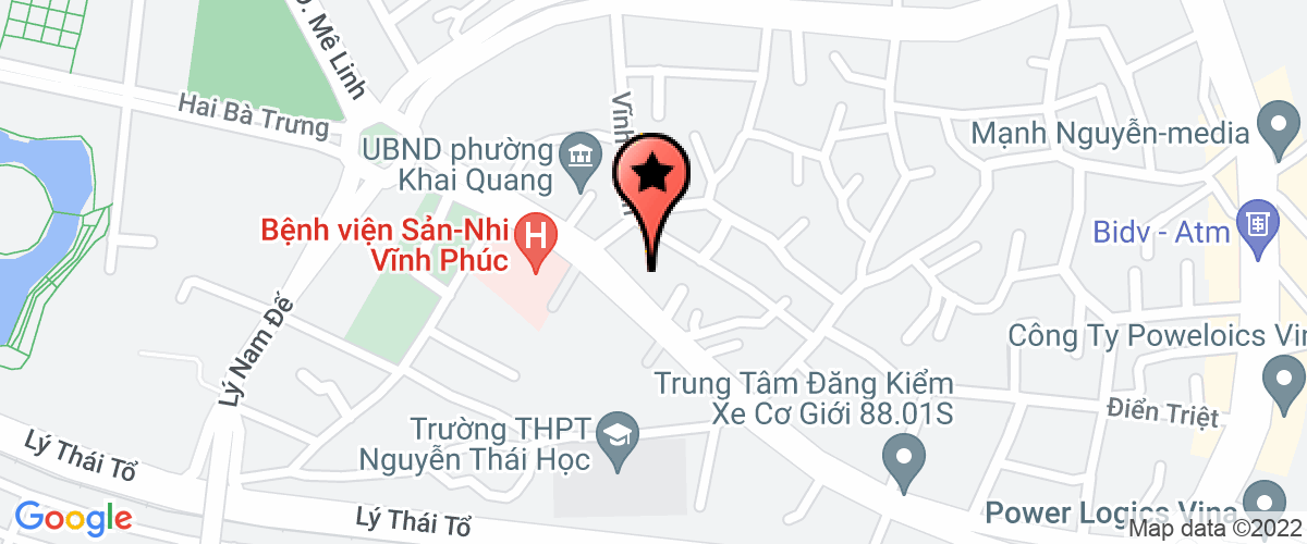 Map go to Vinh Phuc Minerrals Processing, Import and Export Joint Stock Company