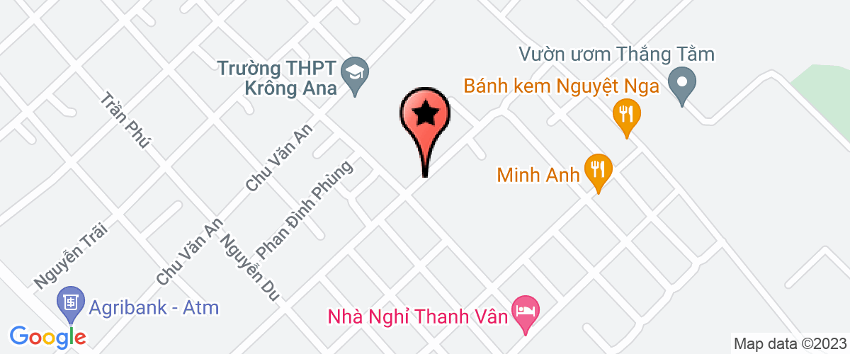 Map go to Ban Dan Van Krong Ana District