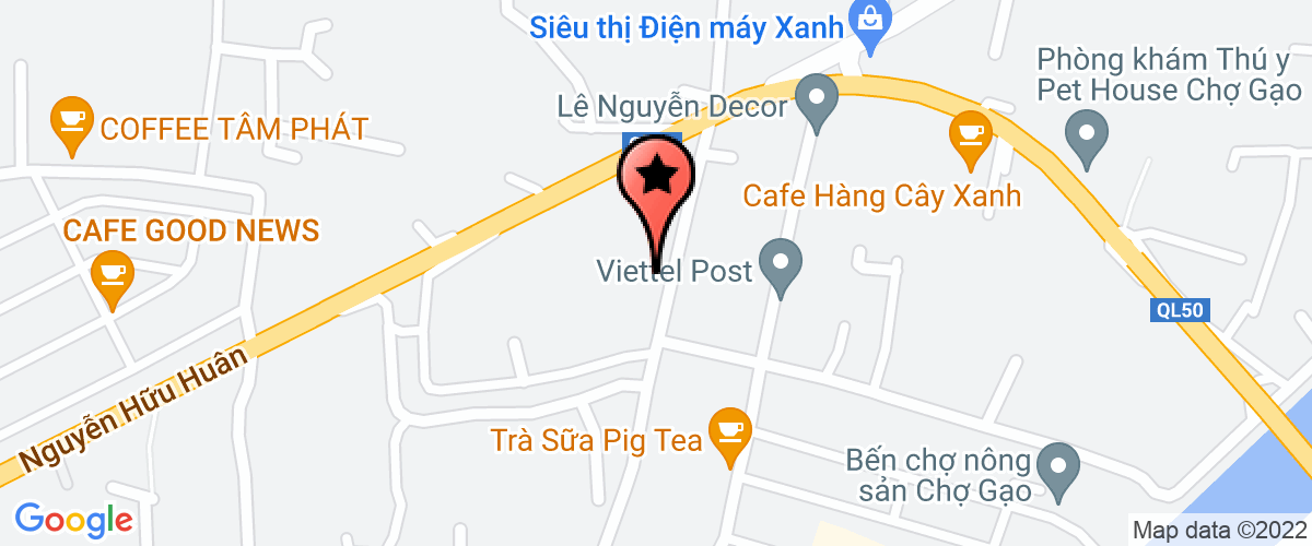 Map go to Chi cuc Thi hanh an dan su  Gao Market District