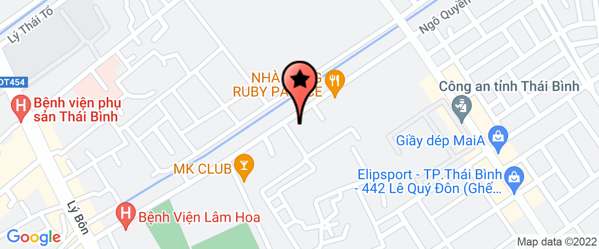 Map go to co phan benh vien da khoa Lam Hoa Company