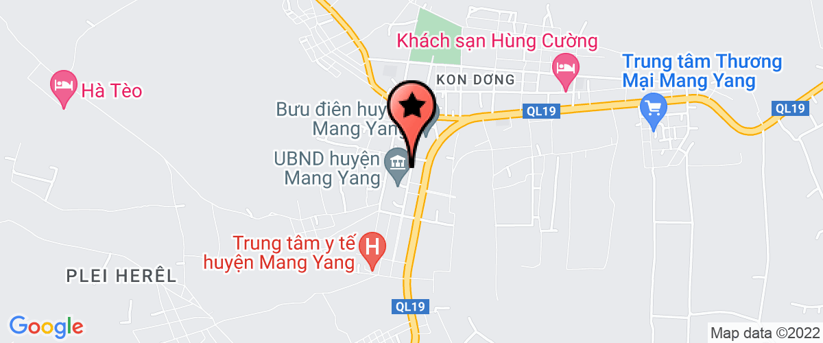 Map go to Chi cucthong ke Mang Yang District