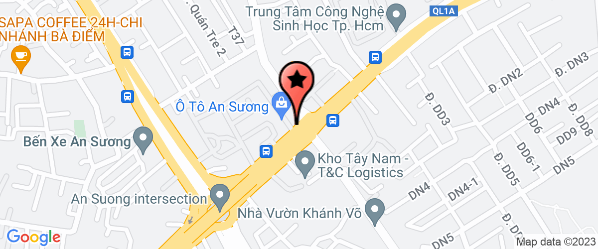 Map go to Representative office of Sung Jee Construction Co. Ltd in TP Ho Chi Minh (Han Quoc)