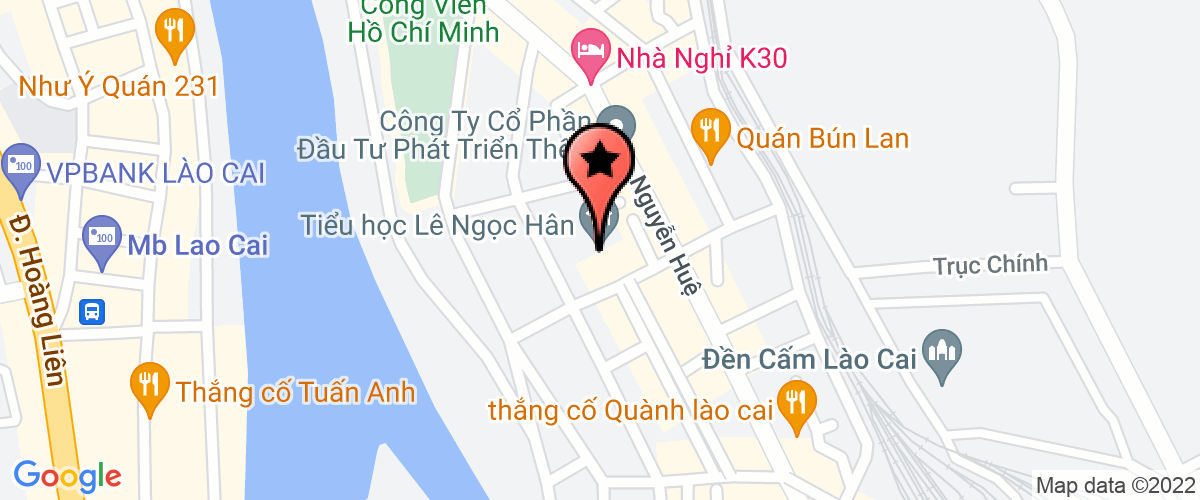 Map go to Le Ngoc Han Elementary School