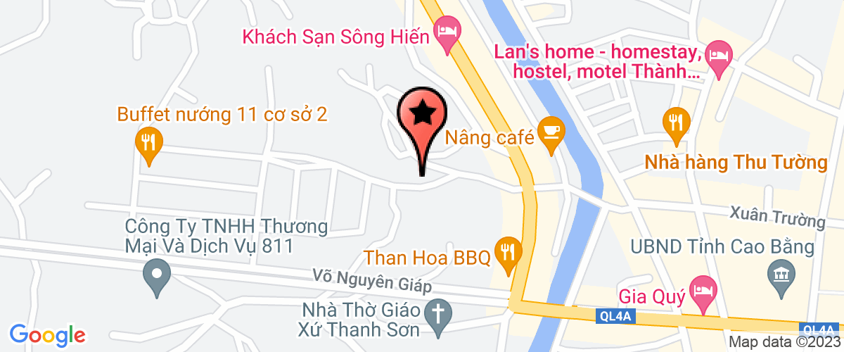 Map go to Phuong Dong Cao Bang Company Limited