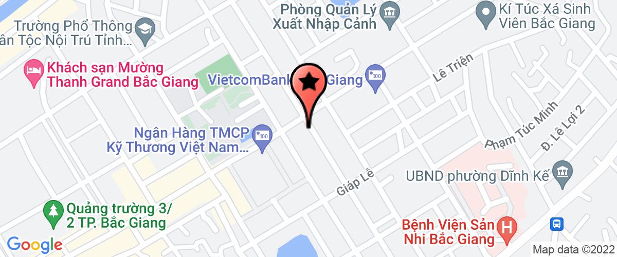 Map go to Bac Giang Pharmaceutical Joint Stock Company