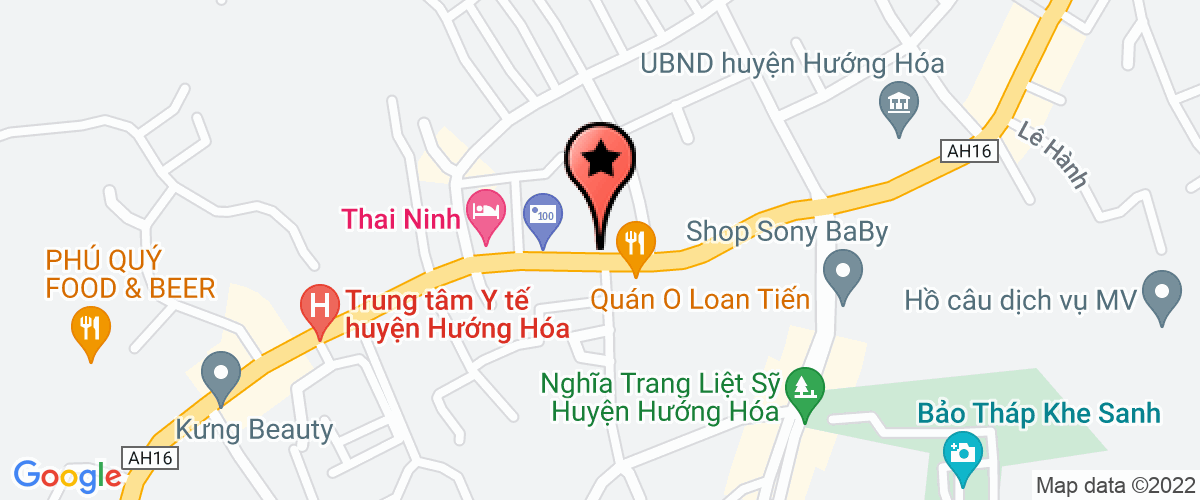 Map go to Huong Linh Elementary School