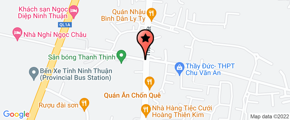 Map go to Viet An Ninh Thuan Consultant and Construction Company Limited