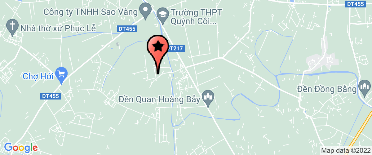 Map go to ban cong Quynh Phu High School